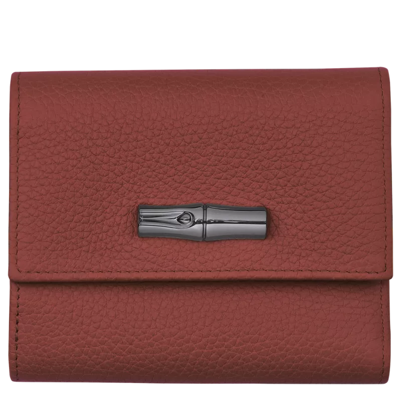 longchamp - portefeuille compact roseau essential longchamp - portefeuille compact roseau essential