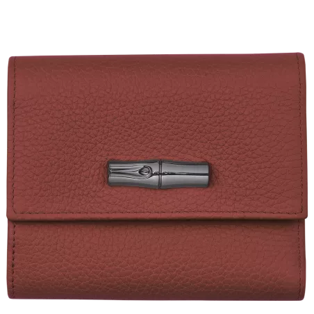 longchamp - portefeuille compact roseau essential