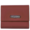 longchamp - portefeuille compact roseau essential