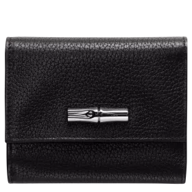 longchamp - portefeuille compact roseau essential