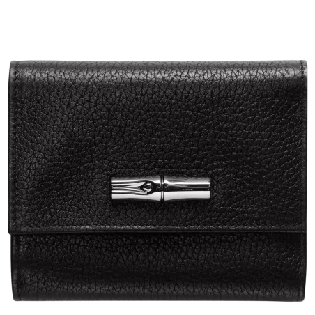 longchamp - portefeuille compact roseau essential