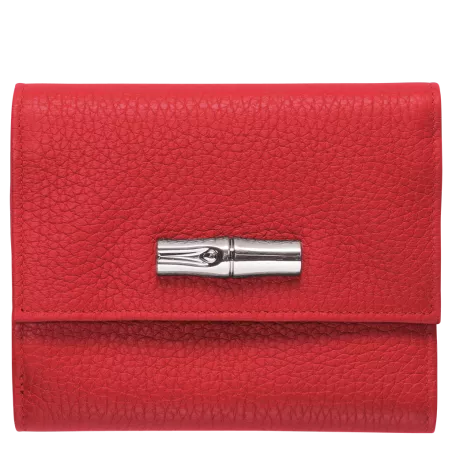 longchamp - portefeuille compact roseau essential