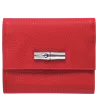 longchamp - portefeuille compact roseau essential