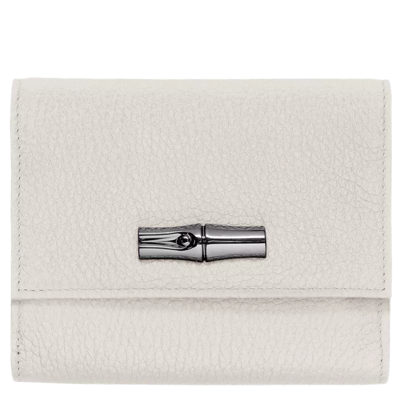 longchamp - portefeuille compact roseau essential longchamp - portefeuille compact roseau essential