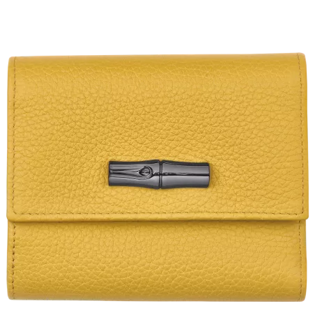 longchamp - portefeuille compact roseau essential
