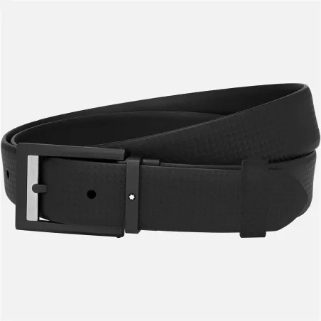 montblanc - ceinture noir à faire recouper selon la taille