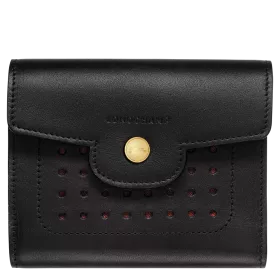 longchamp - portefeuille compact mademoiselle longchamp