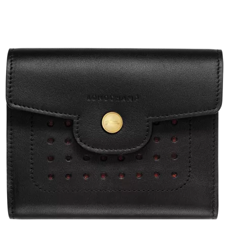 longchamp - portefeuille compact mademoiselle longchamp