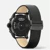 montblanc summit 2 acier inoxydable noir et cuir