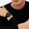 montblanc summit 2 acier inoxydable noir et cuir