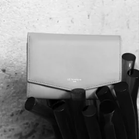le tanneur - grand portefeuille zippé charlotte en cuir lisse