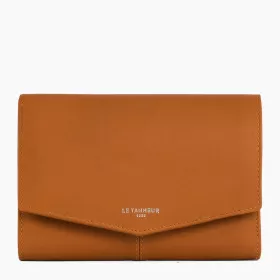 le tanneur - grand portefeuille zippé charlotte en cuir lisse