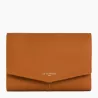 le tanneur - grand portefeuille zippé charlotte en cuir lisse