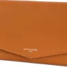le tanneur - grand portefeuille zippé charlotte en cuir lisse