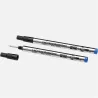 montblanc - 2 recharges pour rollerball legrand (m), royal blue