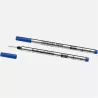 montblanc - 2 recharges de rollerball (f), royal blue