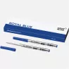 montblanc - 2 recharges pour stylo bille (b), royal blue