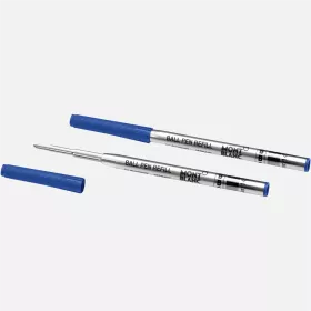 montblanc - 2 recharges pour stylo bille (b), royal blue