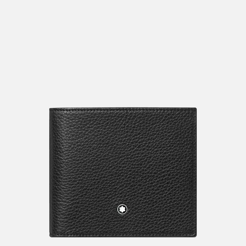 montblanc - portefeuille 4cc avec porte-monnaie meisterstück soft grain montblanc - portefeuille 4cc avec porte-monnaie meisterstück soft grain