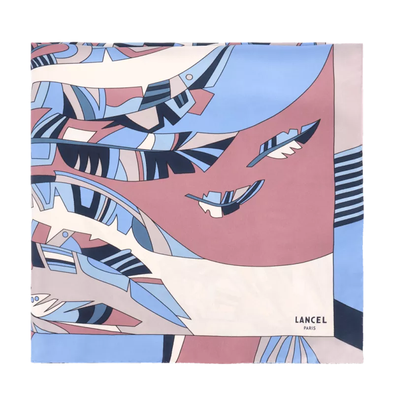 lancel - carré de soie lancel carré de soie lancel motif arabesque