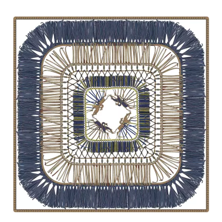 longchamp - carré de soie 90x90 cm