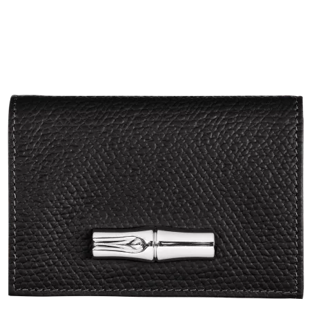 longchamp - portefeuille compact roseau