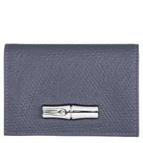 longchamp - portefeuille compact roseau