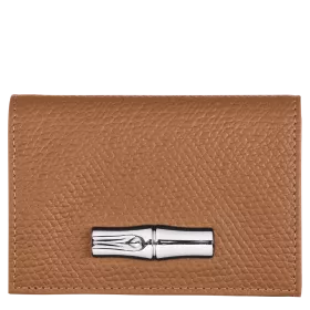 longchamp - portefeuille compact roseau