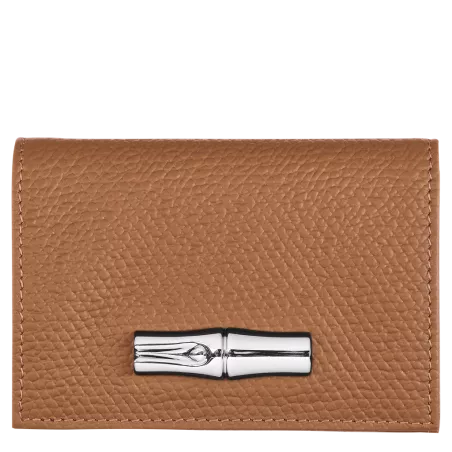 longchamp - portefeuille compact roseau