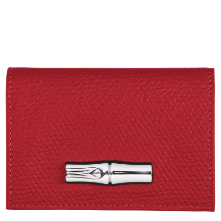 longchamp - portefeuille compact roseau