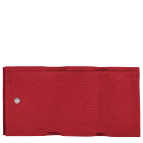 longchamp - portefeuille compact roseau