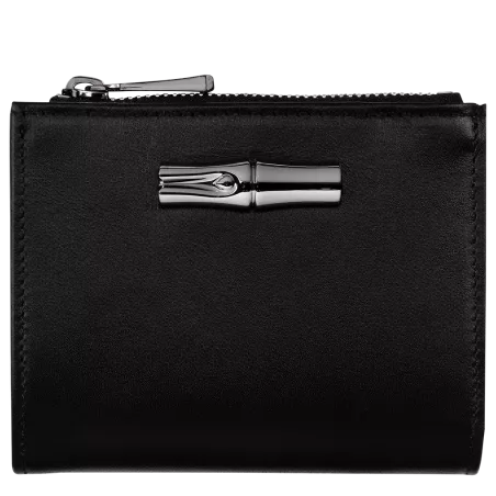 longchamp - portefeuille compact  roseau
