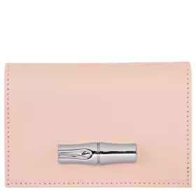 longchamp - portefeuille compact roseau box