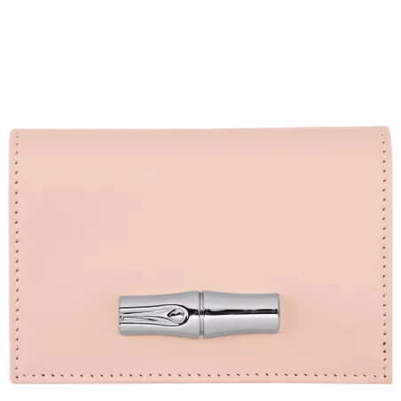 longchamp - portefeuille compact roseau box