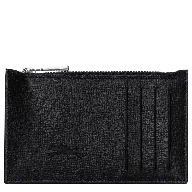 longchamp - porte-monnaie baxi grainé longchamp - porte-monnaie baxi grainé