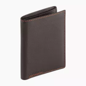 le tanneur - portefeuille vertical poche id marius en cuir grainé