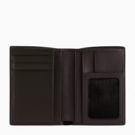 le tanneur - portefeuille vertical poche id marius en cuir grainé