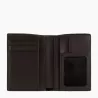 le tanneur - portefeuille vertical poche id marius en cuir grainé