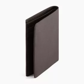 le tanneur - portefeuille vertical poche id marius en cuir grainé