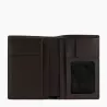 le tanneur - portefeuille vertical poche id marius en cuir grainé