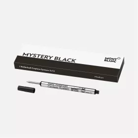 montblanc - 1 recharge pour rollerball sans capuchon (m) mystery black
