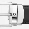 Ceinture réversible à boucle fer à cheval de 30 mm en cuir noir/marron Montblanc