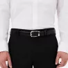 Ceinture réversible à boucle fer à cheval de 30 mm en cuir noir/marron Montblanc