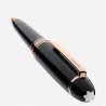montblanc - stylo bille meisterstück legrand doré à l'or rose