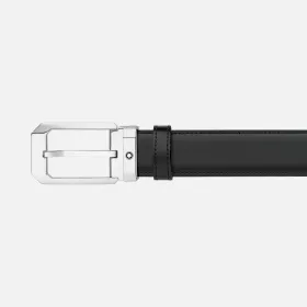 montblanc - ceinture réversible de 30 mm en cuir noir/marron