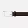 montblanc - ceinture réversible de 30 mm en cuir noir/marron