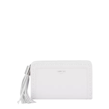 lancel - portefeuille compact rectangulaire zippé m premier flirt de lancel