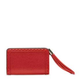 lancel - portefeuille compact rectangulaire zippé m premier flirt de lancel