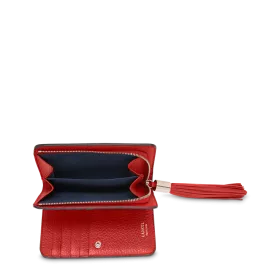 lancel - portefeuille compact rectangulaire zippé m premier flirt de lancel