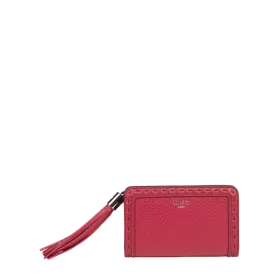 lancel - portefeuille compact rectangulaire zippé m premier flirt de lancel